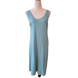 WVN for You Pale Blue‎ Midi Organic Cotton Tank Dress Size Medium